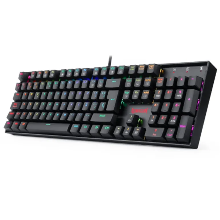 Teclado Redragon Mitra Gaming RGB Red Switch Negro