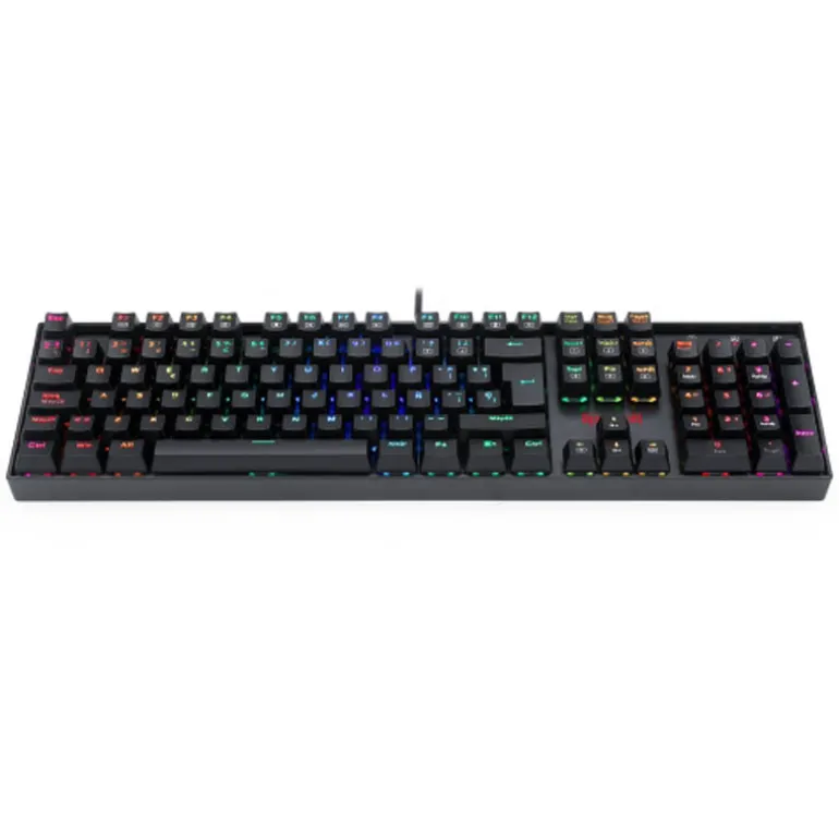 Teclado Redragon Mitra Gaming RGB Red Switch Negro