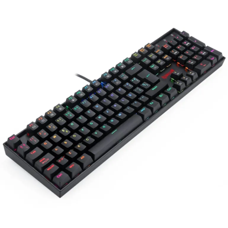 Teclado Redragon Mitra Gaming RGB Red Switch Negro