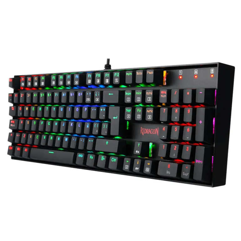 Teclado Redragon Mitra Gaming RGB Blue Switch Negro