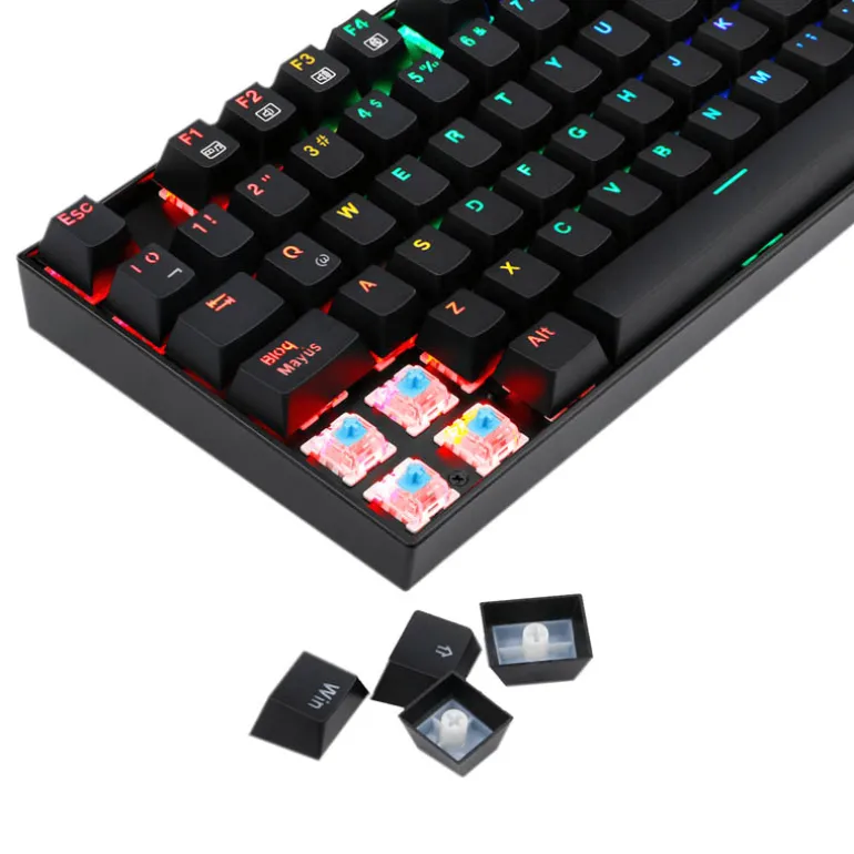 Teclado Redragon Mitra Gaming RGB Blue Switch Negro