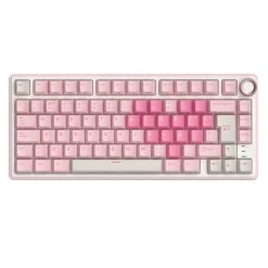 Teclado Royal Kludge R75 Hot Swap Switch Cream Pink Melody