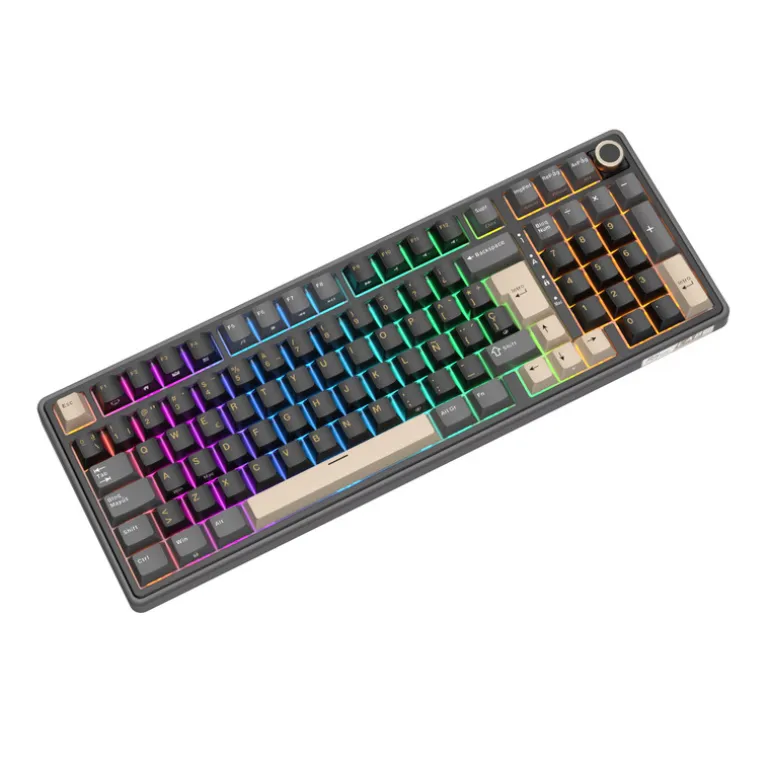Teclado Royal Kludge R98 Pro ISO-ES RGB Hot-Swappable Switch Cream Phantom