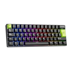 Teclado Royal Kludge RKC61 Hall Effect Magnetic Mint Switch Negro