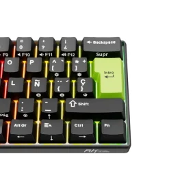 Teclado Royal Kludge RKC61 Hall Effect Magnetic Mint Switch Negro