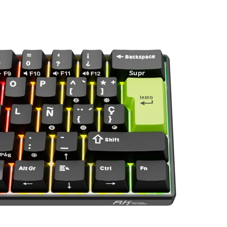 Teclado Royal Kludge RKC61 Hall Effect Magnetic Mint Switch Negro