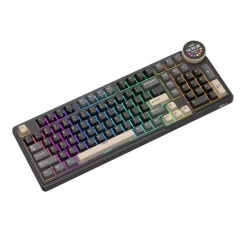 Teclado Royal Kludge RKN99 Tri Mode ISO-ES RGB Hot-Swappable Switch Beige Phantom