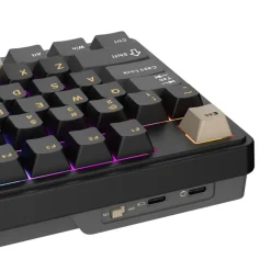 Teclado Royal Kludge RKN99 Tri Mode ISO-ES RGB Hot-Swappable Switch Beige Phantom