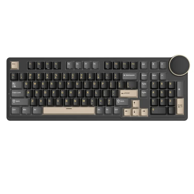 Teclado Royal Kludge RKN99 Tri Mode ISO-ES RGB Hot-Swappable Switch Beige Phantom