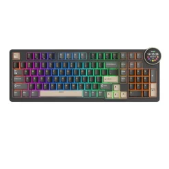 Teclado Royal Kludge RKN99 Tri Mode ISO-ES RGB Hot-Swappable Switch Violet Phantom