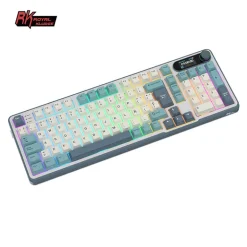 Teclado Royal Kludge RKS98 ISO-ES Hot-Swappable Switch Beige Wireless Light Cloud