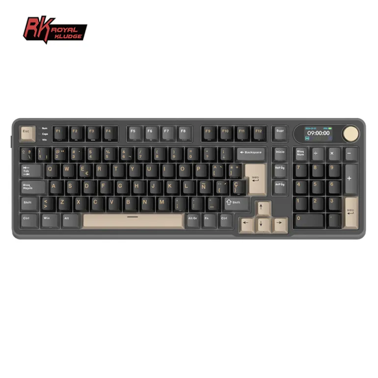 Teclado Royal Kludge RKS98 ISO-ES Tri Mode RGB Switch Chartreuse Phantom