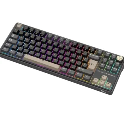 Teclado Royal Kludge R87Pro ISO-ES RGB Hot-Swappable Switch Creamy Phantom