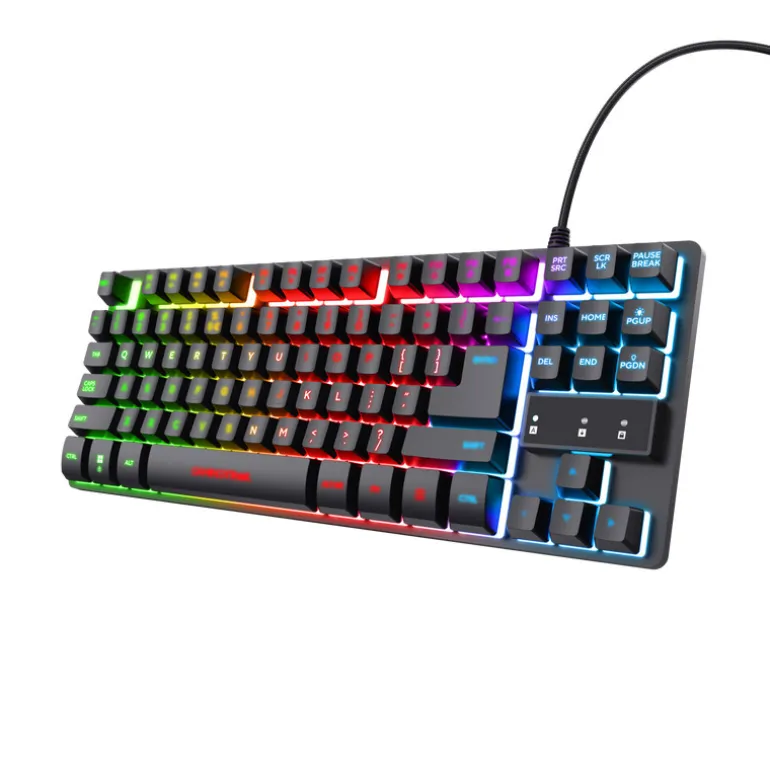 Teclado Trust GXT 833 Thado TKL RGB Negro