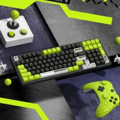 Teclado VGN V98Pro V2 ANSI RGB Hot-swappable Kailh BOX Ice Cream Pro Switch Neon