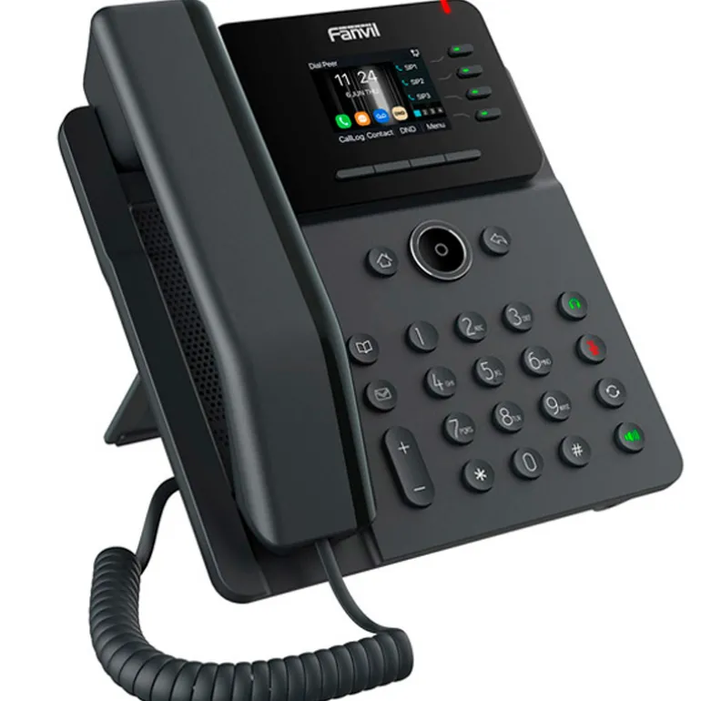 Teléfono Fijo Fanvil V61G Prime Business 4 líneas SIP Pantalla 2.4" Color PoE 2