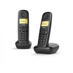 Teléfono Fijo Gigaset A170 DECT Duo Negro