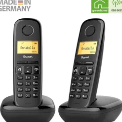 Teléfono Fijo Gigaset A270 DECT Duo Negro
