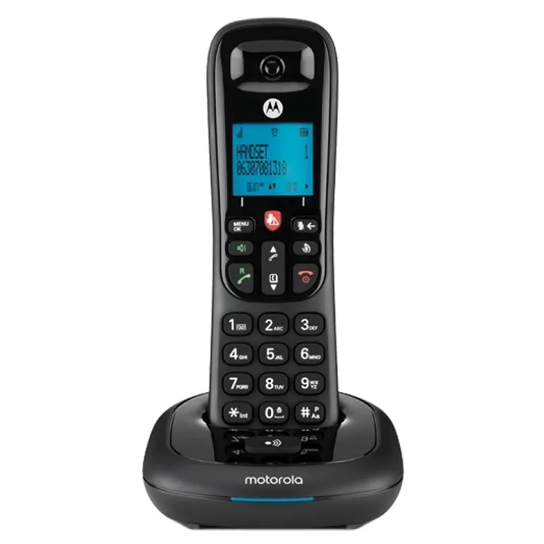 Teléfono Fijo Motorola CD4001 DECT Call Blocking Negro