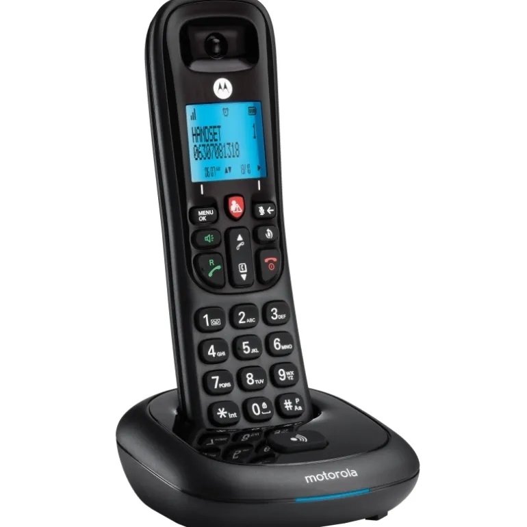 Teléfono Fijo Motorola CD4001 DECT Call Blocking Negro