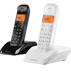 Teléfono Fijo Motorola S1201 DECT Dúo Blanco / Negro