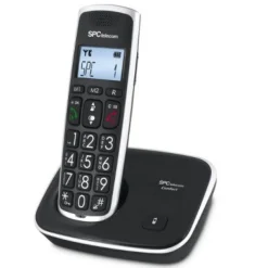 Teléfono Fijo SPC 7608N AG20 ID LCD ECO Negro