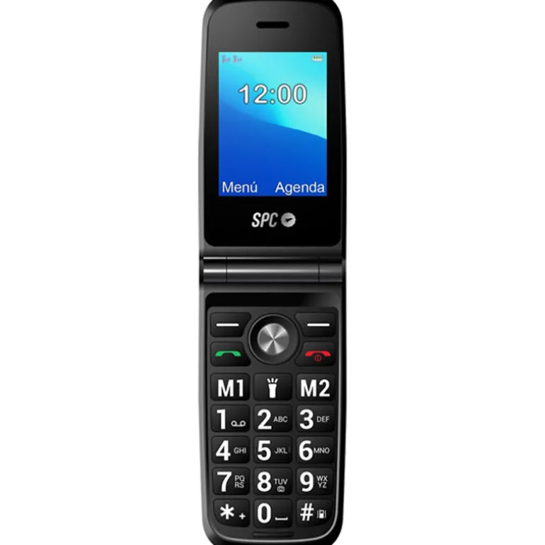 Teléfono Móvil SPC Titan Con Tapa Para Personas Mayores Negro