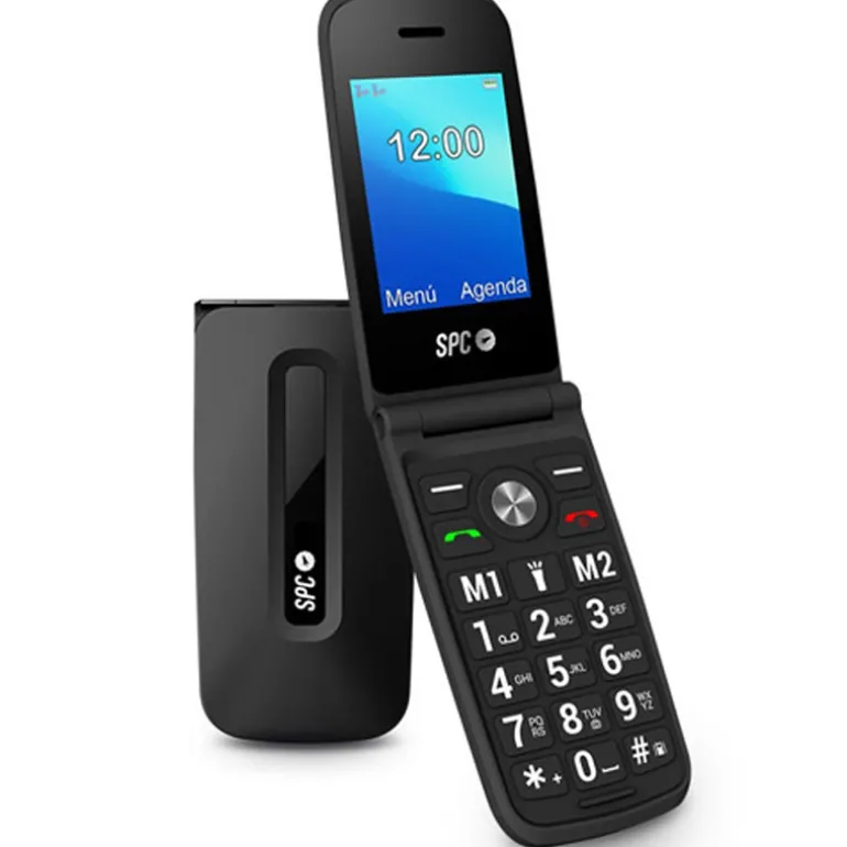 Teléfono Móvil SPC Titan Con Tapa Para Personas Mayores Negro