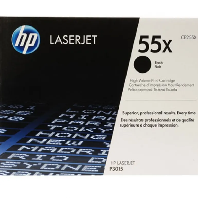 Tóner HP CE255X Nº 55X Laser Negro