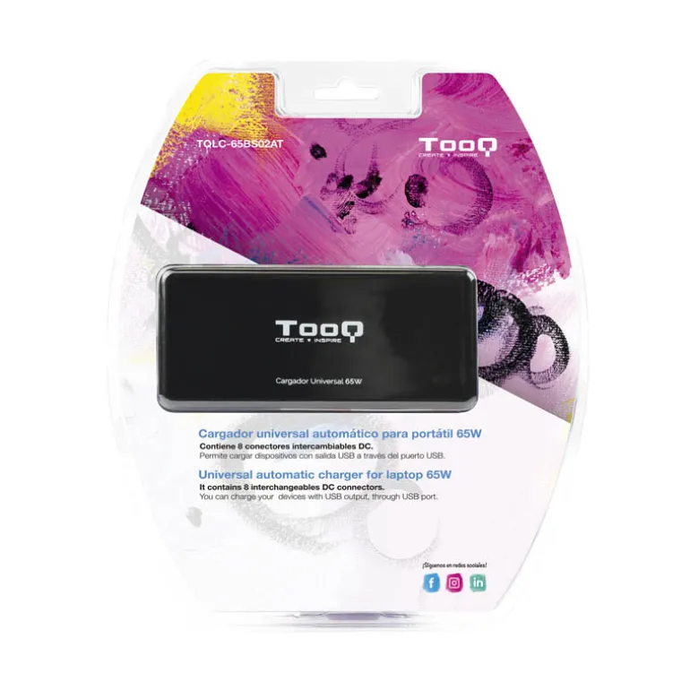 Tooq 65BS02AT Automático 65W - Cargador Portátil