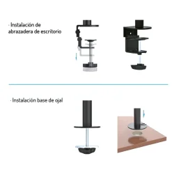 Tooq DB1232TN-B 2 Pantallas13"- 32" - Soporte Monitor