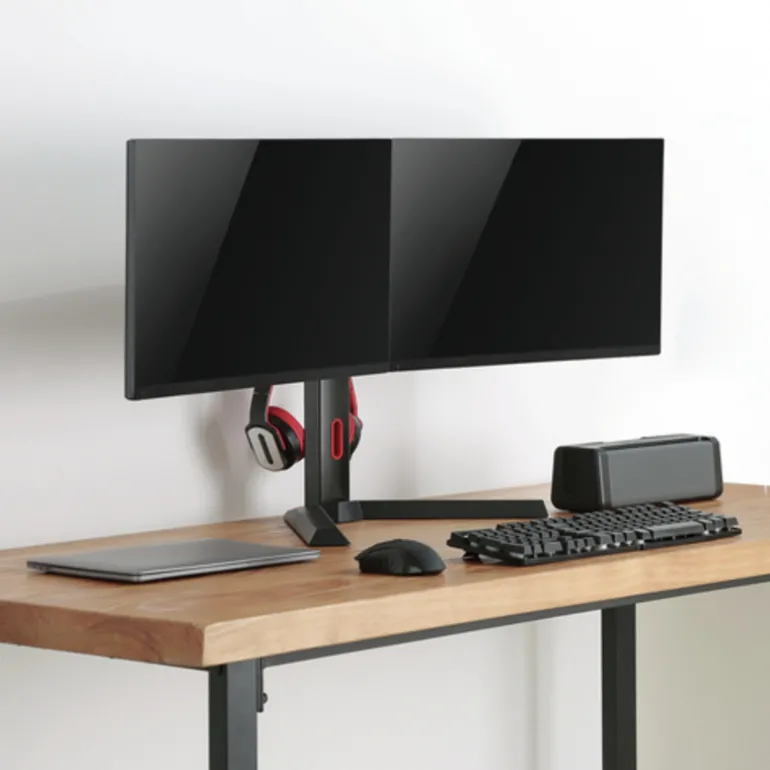 Tooq DB1402TN-B Gaming Para 2 Pantallas 17"-27" VESA - Soporte Mesa