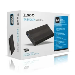 TooQ TQE-2524B HD 2.5" SATA a USB Negro - Caja Externa