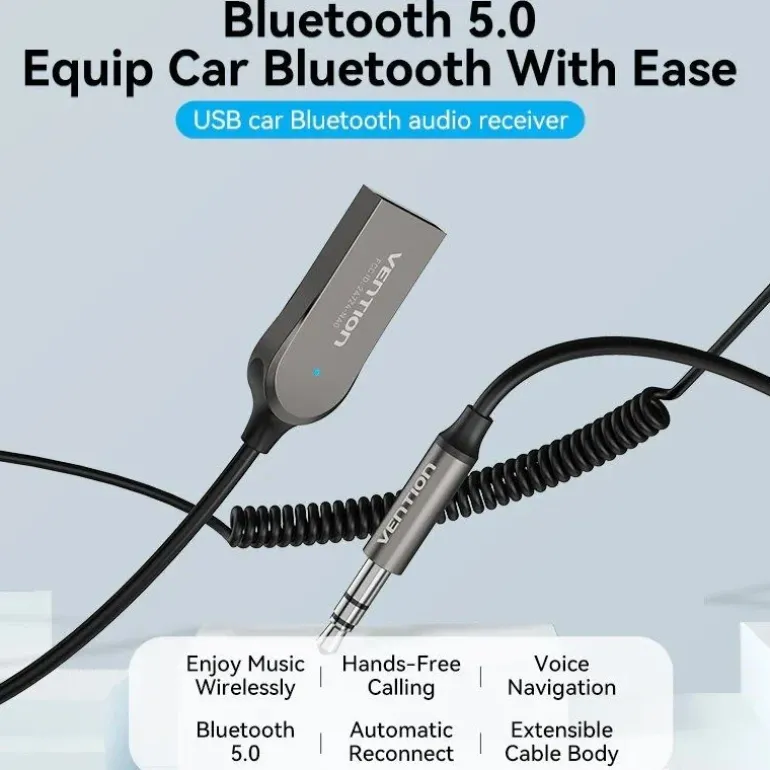 Transmisor/Receptor Vention FM/MP3/Bluetooth