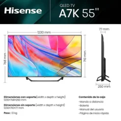 TV/Televisión Hisense 55A7KQ 55
