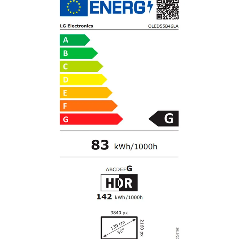 TV/Televisión LG OLED AI B4 55B46LA 55" Smart TV OLED UHD 4K 120Hz HDMI 2.1 HDR