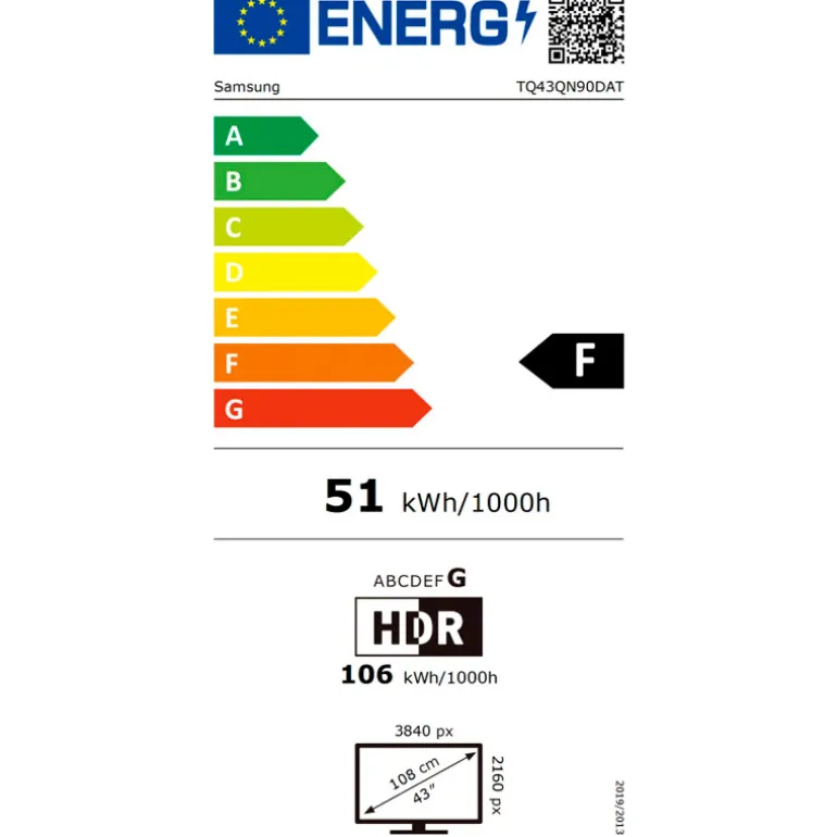 TV/Televisión Samsung Neo QN90D 43" Smart TV QLED 4K 120Hz HDMI 2.1 HDR