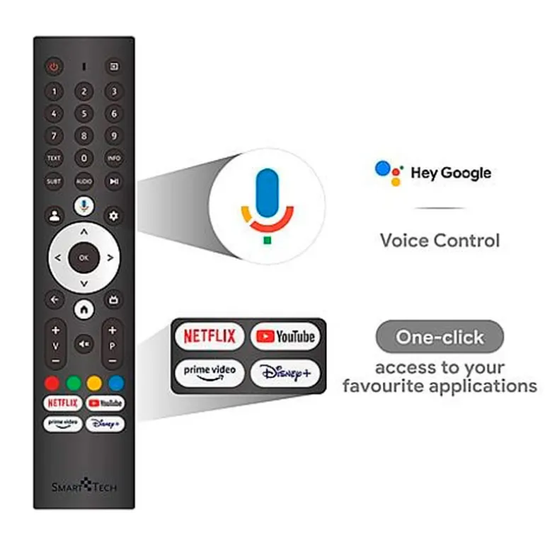 TV/Televisión Smart Tech 40FG01V 40" Google TV LED 2K 60Hz HDMI 1.4 HDR