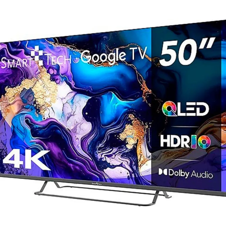 TV/Televisión Smart Tech 50QG02V 50" Google TV QLED UHD 4K 60Hz HDMI 2.0 HDR