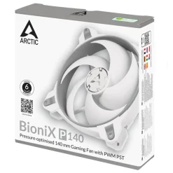 Ventilador Arctic BioniX F140 PWM PST 140mm Blanco Gris