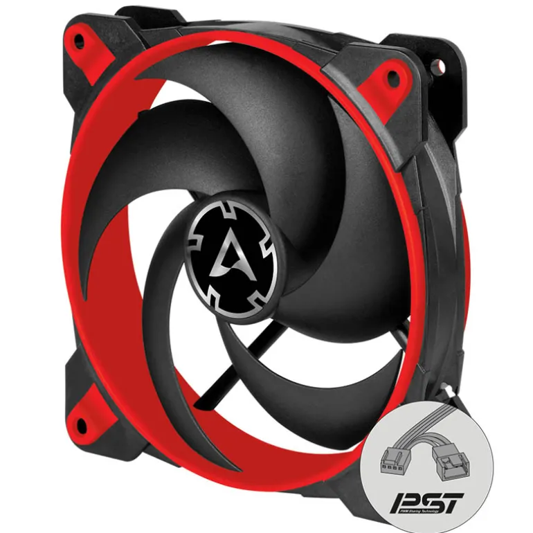 Ventilador Arctic BioniX P120 PWM PST 120mm Negro Rojo