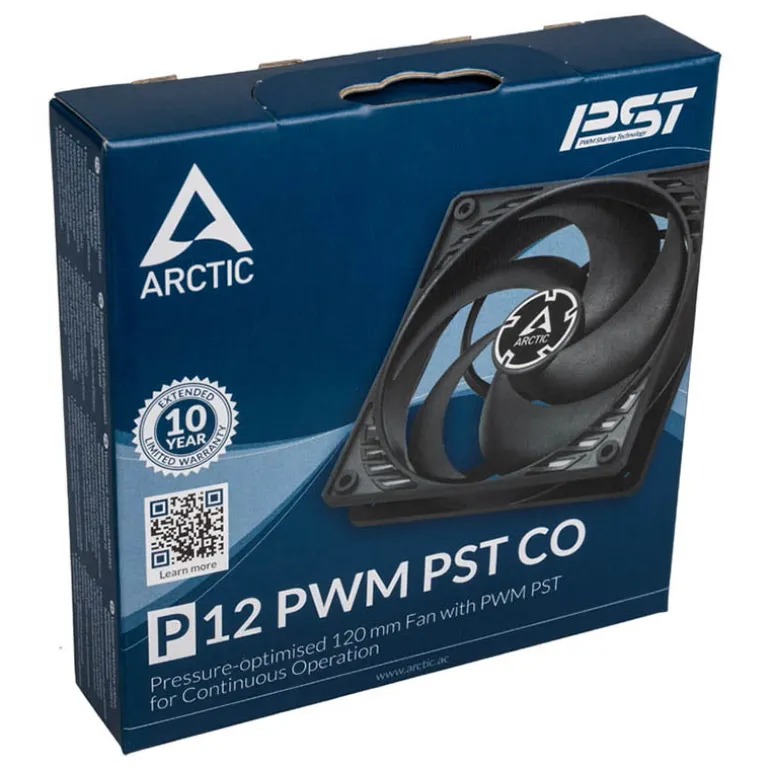 Ventilador Arctic P12 PWM PST CO 12mm Negro