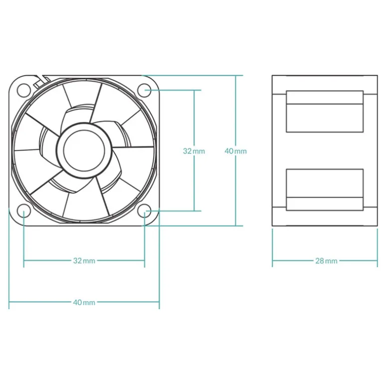 Ventilador Arctic S4028-15K RPM 40mm Negro