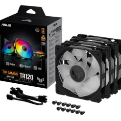 Ventilador Asus TUF Gaming TR120 ARGB Reverse 120mm Triple Pack Negro