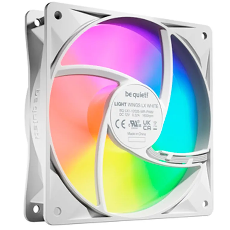 Ventilador be quiet! Light Wings LX ARGB 120mm Triple Pack Blanco
