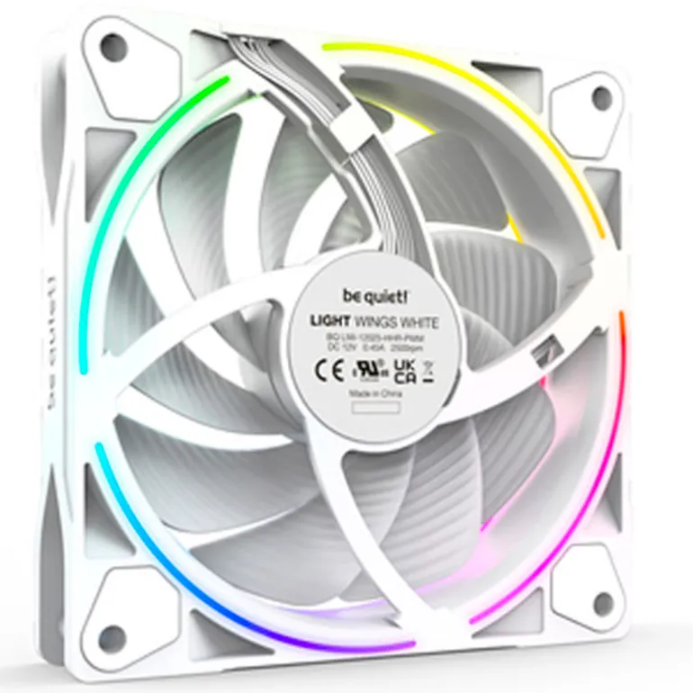 Ventilador be quiet! Light Wings ARGB 120mm Triple Pack HS Blanco