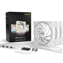 Ventilador be quiet! Light Wings ARGB 120mm Triple Pack HS Blanco