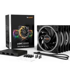 Ventilador be quiet! Light Wings ARGB 120mm Triple Pack HS Negro