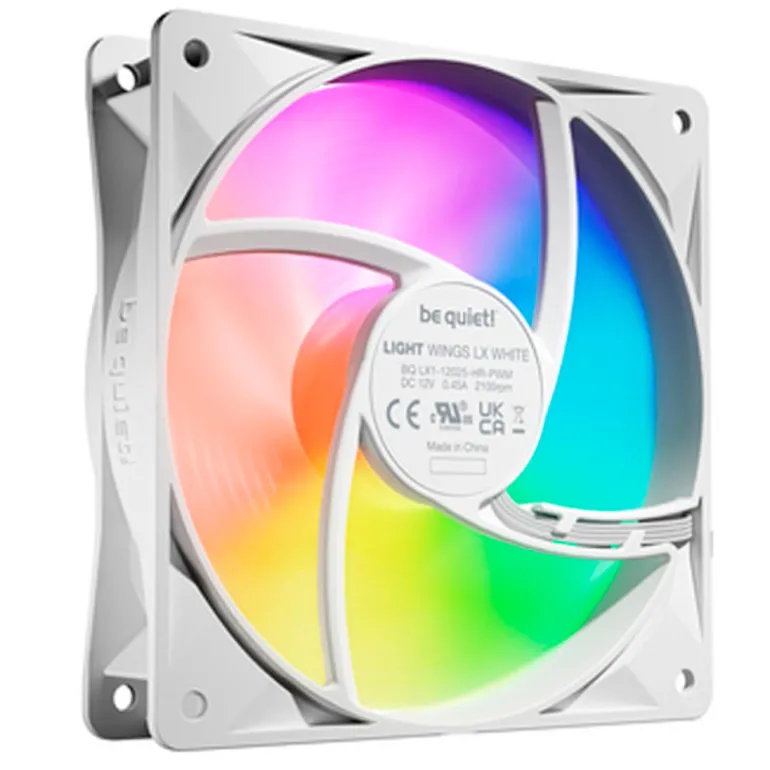 Ventilador be quiet! Light Wings LX ARGB 120mm Triple Pack HS Blanco