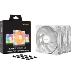 Ventilador be quiet! Light Wings LX ARGB 120mm Triple Pack HS Blanco